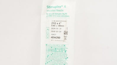 Braun 4894260 Stimuplex A Insulated Ndle 21G x 4inch